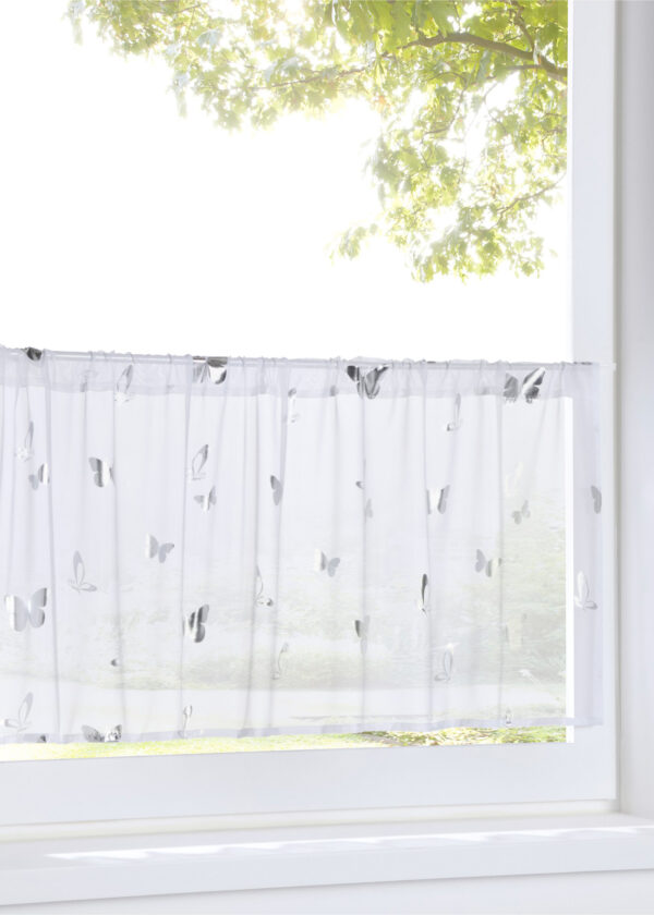 Vitrážková záclona s motivem motýlků  - produkt od bonprix