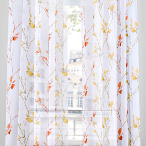 Transparentní záclona s květovým vzorem (1 ks)  - produkt od bonprix