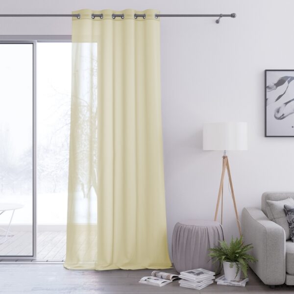 AmeliaHome Záclona Voile Eyelets ecru